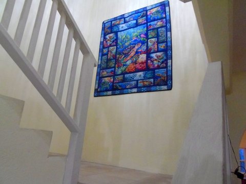 Inside stairs to
              Bedrooms